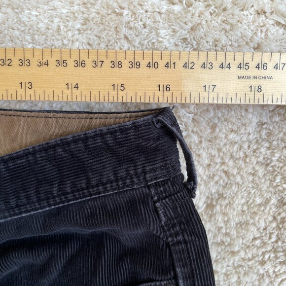 Banana Republic Mens 32x32 Corduroy Pants Black Pima Cotton Straight Leg - Picture 7 of 11